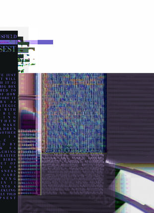 the album cover for Lauren Bousfield - Palimpsest [Translucent Blue & Grey]