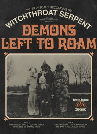 the album cover for Witchthroat Serpent - Demons Left To Roam [Colored Vinyl] (Red) (Wht) (Ylw)