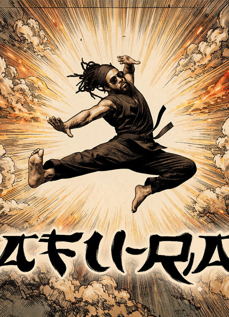 the album cover for Afu-Ra - Whirlwind Thru Cities b/w D&D Soundclash