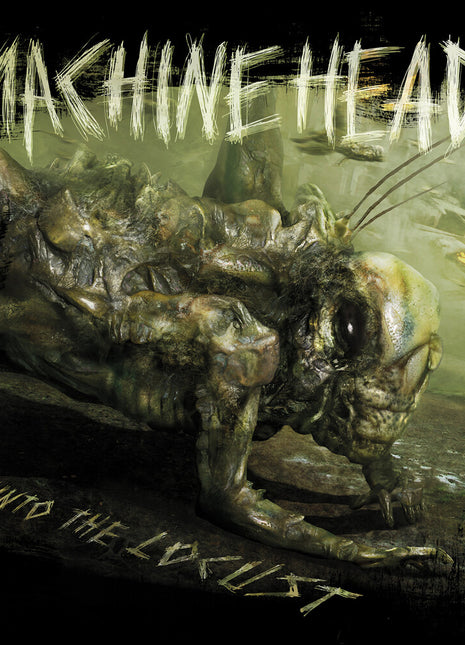the album cover for Machine Head - Unto The Locust Reissue (15th anniversary) [Dark Green Marbled with Etching]