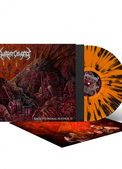 the album cover for Leper Colony - Back To Primal Sludge - Orange/Black (Blk) [Colored Vinyl]