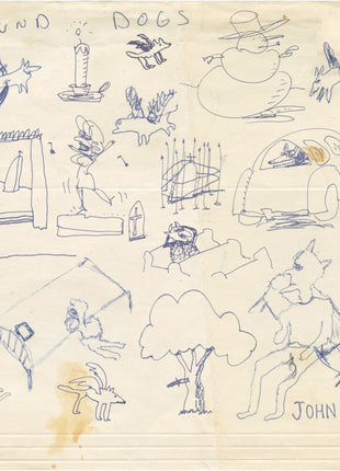 the album cover for John Prine - Found Dogs