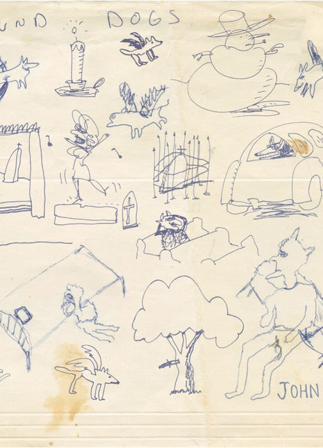 the album cover for John Prine - Found Dogs