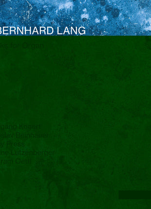 the album cover for Bernhard Lang - Works For Organ