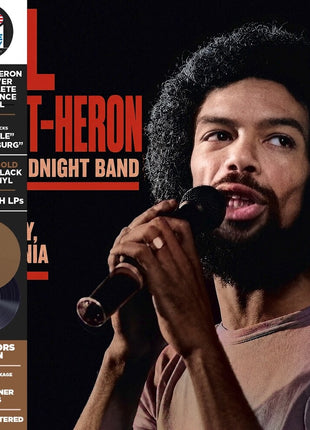 the album cover for Scott-Gil Heron  & The Midnight Band - Live At Berkeley '78 - Black/Gold (Blk) [Colored Vinyl]
