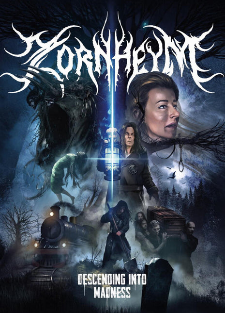 the album cover for Zornheym - Descending Into Madness