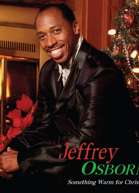 the album cover for Jeffrey Osborne - Something Warm For Christmas [Colored Vinyl] [Limited Edition] (Red)