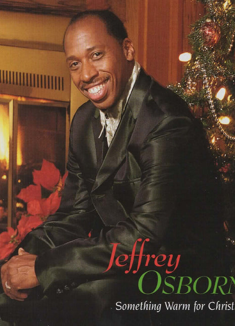 the album cover for Jeffrey Osborne - Something Warm For Christmas [Colored Vinyl] (Grn) [Limited Edition]
