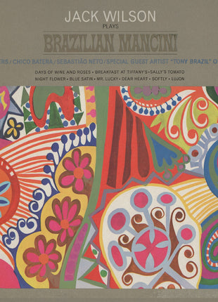 the album cover for Jack Wilson  Quartet ( Ayers,Roy ) - Brazilian Mancini [Clear Vinyl] [Limited Edition] (Pnk)