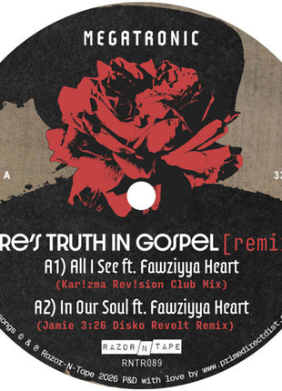 the album cover for Megatronic - There's Truth In Gospel (Remixes)