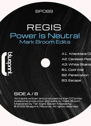 the album cover for Regis - Power Is Neutral (Blk) [Colored Vinyl] (Ep)