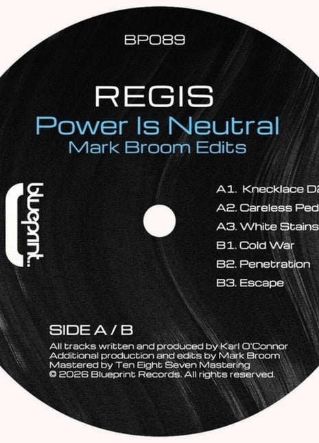 the album cover for Regis - Power Is Neutral (Blk) [Colored Vinyl] (Ep)
