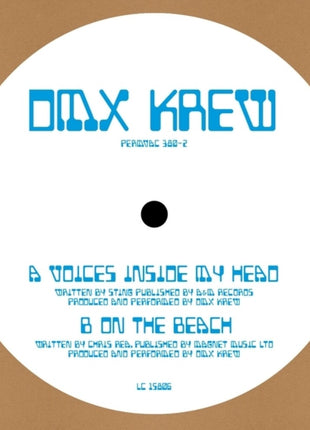 the album cover for Dmx Krew - Voices Inside My Head On The Beach