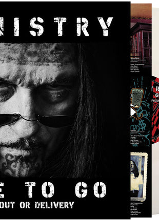the album cover for Ministry - Hate To Go - Take Out Or Delivery [White]