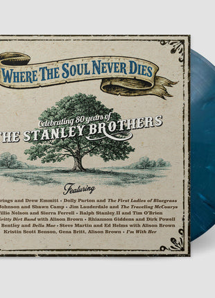 the album cover for Where The Soul Never Dies / Various (Blue) (Colv) - Where The Soul Never Dies / Various (Blue) [Colored Vinyl]