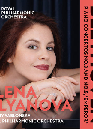 the album cover for Elena Ulyanova  / Royal Philharmonic Orchestra - Beethoven: Piano Concerto No.3 And No.5, Emperor