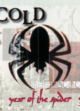 the album cover for Cold - Year Of The Spider - Clear With Red & Black Swirl