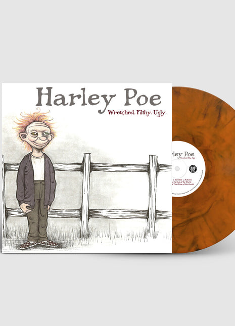 the album cover for Harley Poe - Wretched Filthy Ugly [Colored Vinyl] (Org)