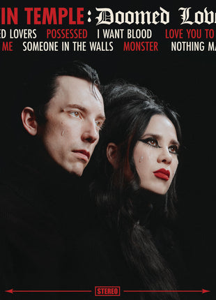 the album cover for Twin Temple - Doomed Lovers