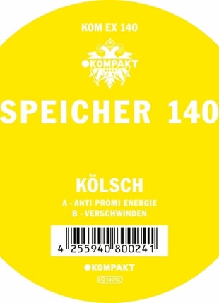 the album cover for Kolsch - Speicher 140 (Ep)