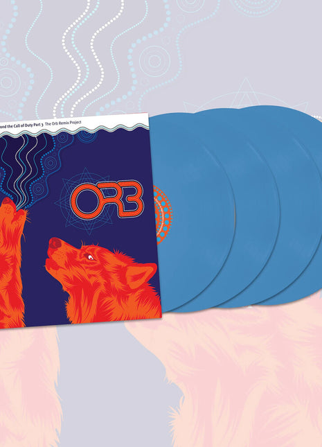the album cover for ORB - Auntie Aubrey's Excursions Beyond 3 (Blue) [Colored Vinyl]