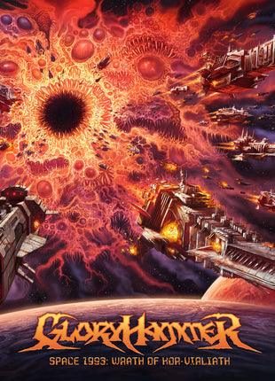 the album cover for Gloryhammer - Space 1993: Wrath of Kor-Virliath