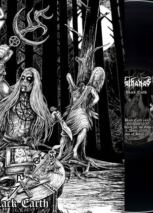 the album cover for Sathanas - Black Earth [Limited Edition]