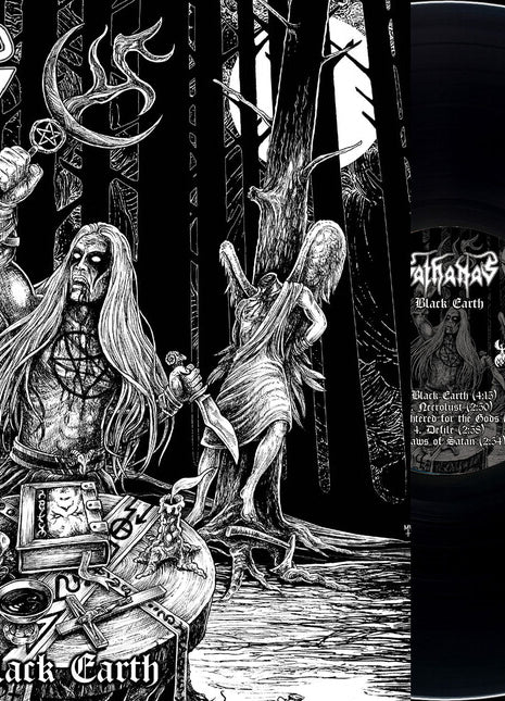 the album cover for Sathanas - Black Earth [Limited Edition]
