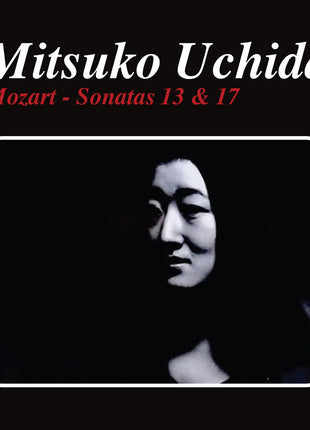 the album cover for MITSUKO UCHIDA - Mozart - Sonatas 13 & 17 (Mod)