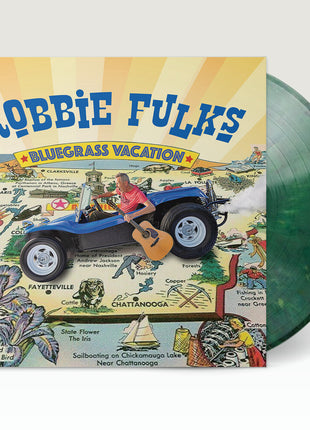 the album cover for Robbie Fulks - Bluegrass Vacation - Blue/Green (Blue) [Colored Vinyl]
