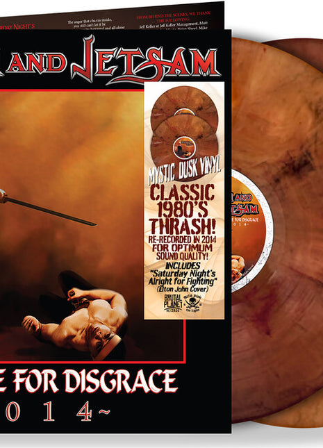 the album cover for Flotsam & Jetsam - No Place For Disgrace [Indie Exclusive] [Colored Vinyl] (Gate) [Limited Edition]