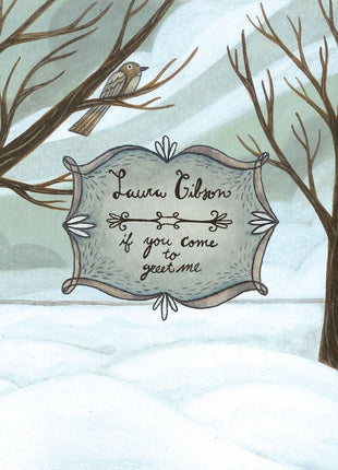the album cover for Laura Gibson - If You Come To Greet Me - Graphite Eco [Colored Vinyl]