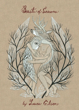 the album cover for Laura Gibson - Beasts Of Seasons - Black Cherry & Lavender [Colored Vinyl]