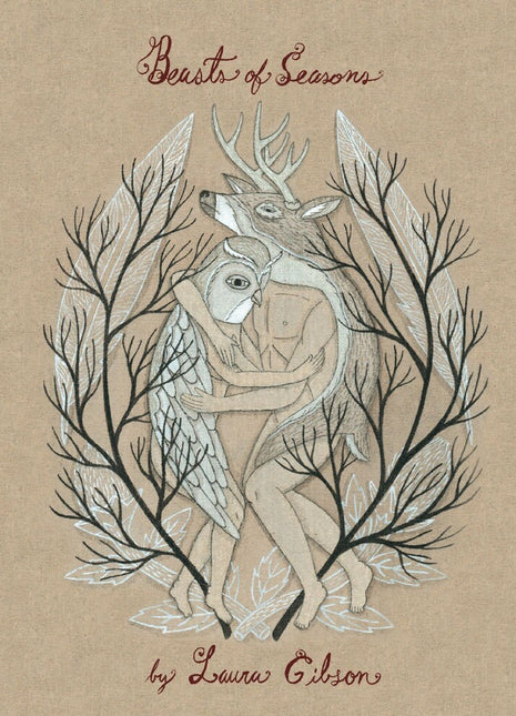 the album cover for Laura Gibson - Beasts Of Seasons - Black Cherry & Lavender [Colored Vinyl]