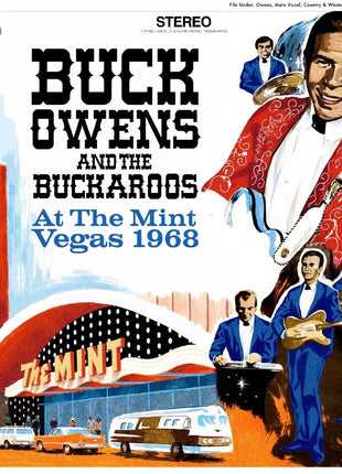 the album cover for Buck Owens  & The Buckaroos - At The Mint: Vegas 1968