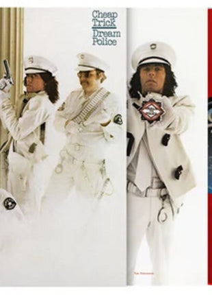 the album cover for Cheap Trick - Dream Police [Colored Vinyl] (Gate) [Limited Edition] [180 Gram] (Red) (Hol)