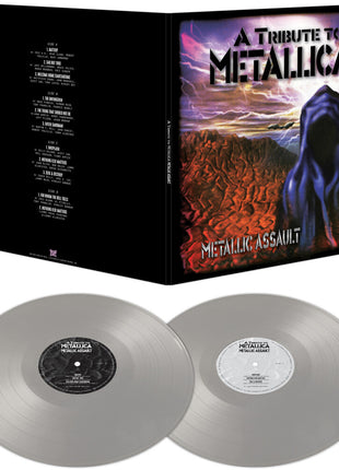 the album cover for Various Artists - Metallic Assault - A Tribute to Metallica