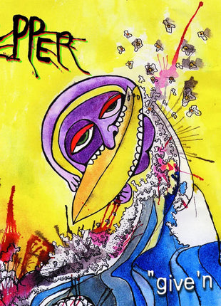 the album cover for Pepper - Give'n It (Blue) [Clear Vinyl]