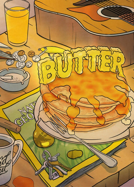 the album cover for Kash'd Out - Butter [Colored Vinyl] (Org)