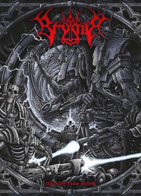 the album cover for Brymir - What We Leave Behind