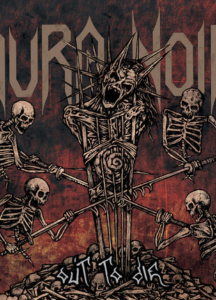 the album cover for Aura Noir - Out To Die