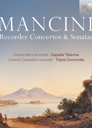 the album cover for Tripla Concordia - Mancini: Recorder Cons & Sons
