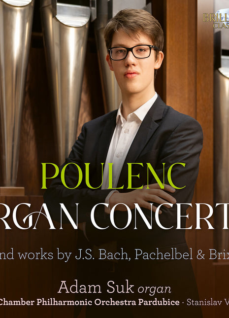 the album cover for Adam Suk - Poulenc: Organ Concerto