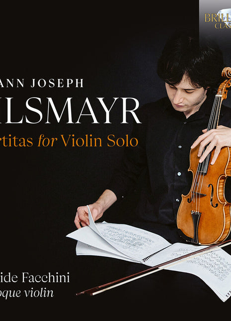 the album cover for Davide Facchini - Vilsmayr: Partitas For Vn Solo