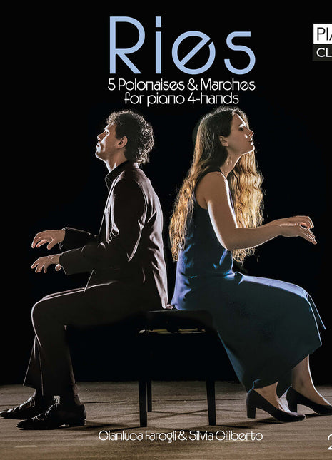 the album cover for Gianluca Faragli - Ries: 5 Polonaises & Marches For Pno 4-Hands