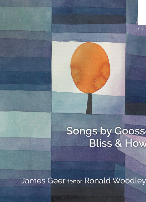 the album cover for James (tenor) & Ronald Woodley (piano) Geer - Songs by Goossens/bliss & Howells