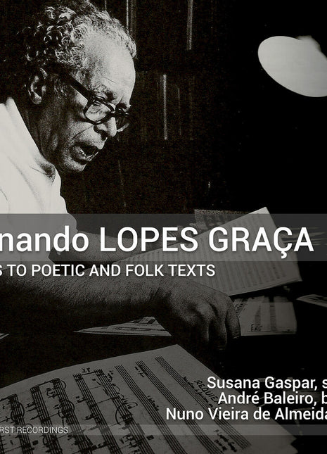 the album cover for Susana Gaspar - Fernando Lopes Graca: Songs To Poetic & Folk Texts