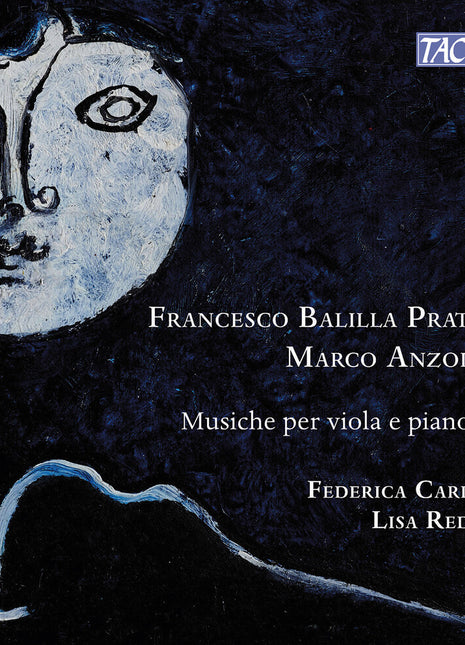 the album cover for Federica Cardinali - Pratella & Anzoletti: Music For Viola & Piano