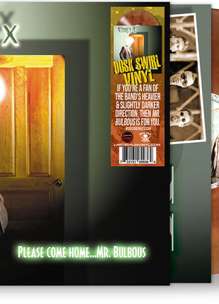 the album cover for King's X - Please Come Home...mr. Bulbous (dusk Swirl Vinyl)