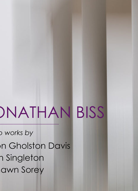 the album cover for Jonathan Biss - Piano Works By Tyson Gholston Davis Alvin